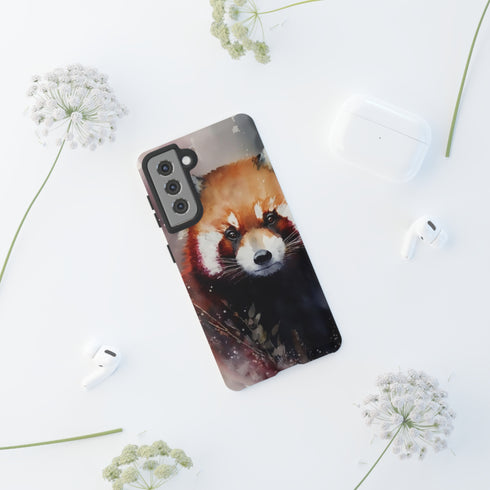 Red Panda in Watercolor - Impact Resistant Phone Case